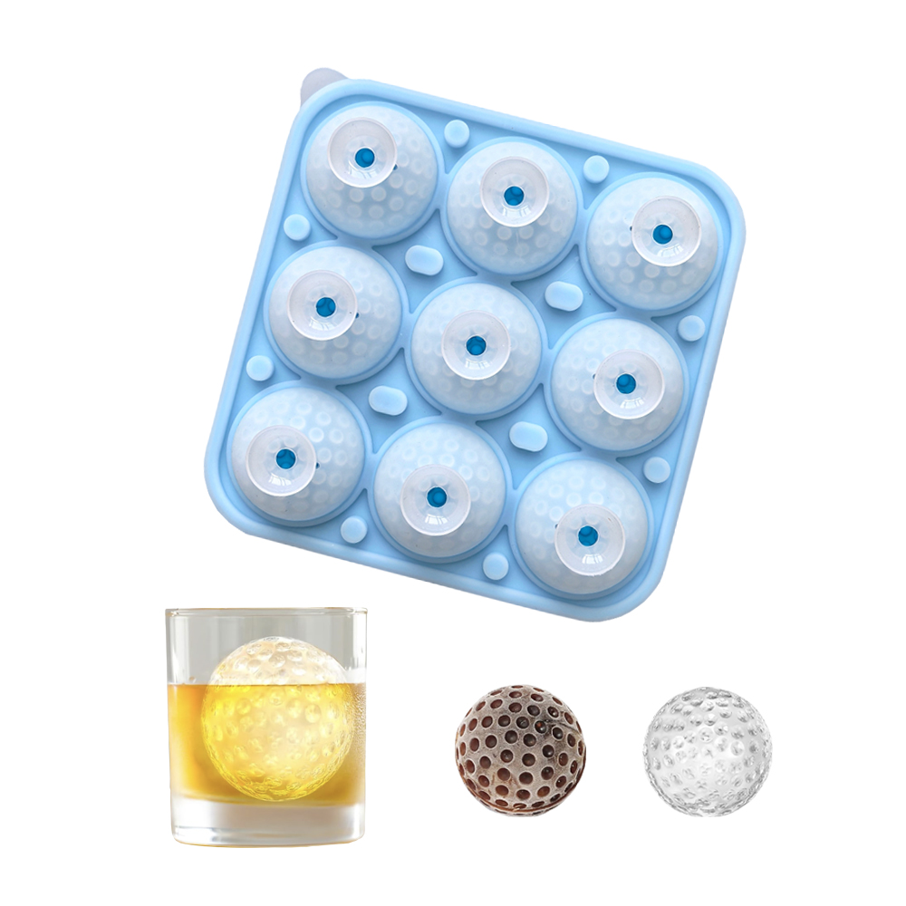 9-cavity golf ball with lid ic - đánh giá và giá Ice Mold Sphere